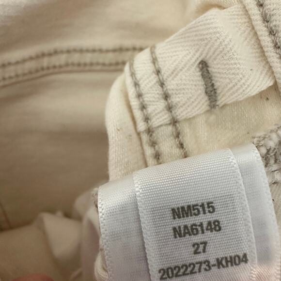 Madewell The 90s Straight Jean Vintage Canvas Beige High Waist US 27 NWT - Picture 14 of 14